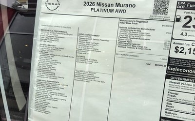 2026 Nissan Murano Platinum