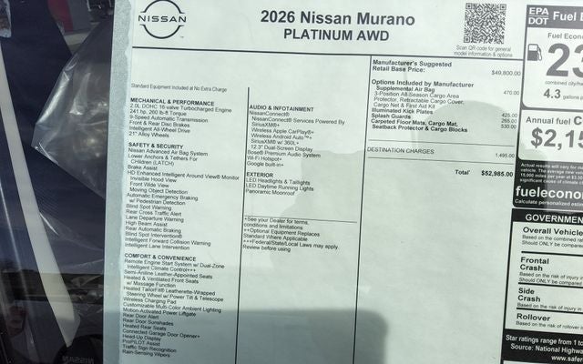 2026 Nissan Murano Platinum