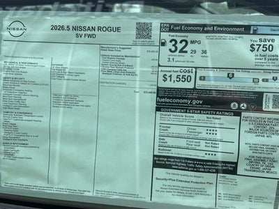 2026 Nissan Rogue SV