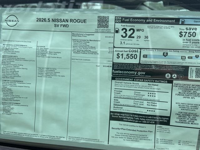 2026 Nissan Rogue SV