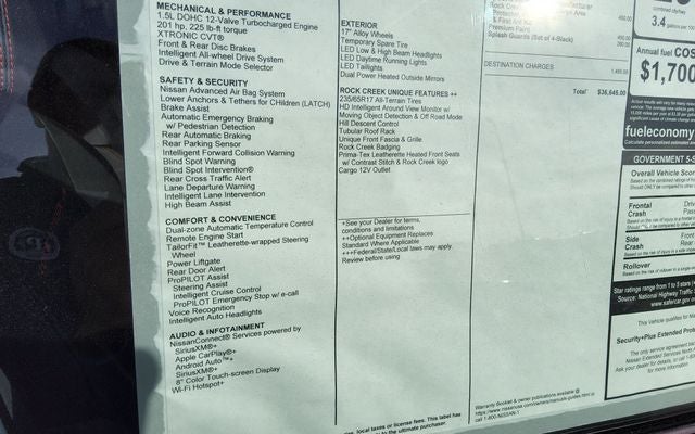 2026 Nissan Rogue Rock Creek®