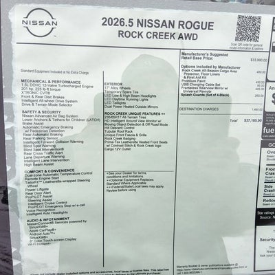 2026 Nissan Rogue Rock Creek®